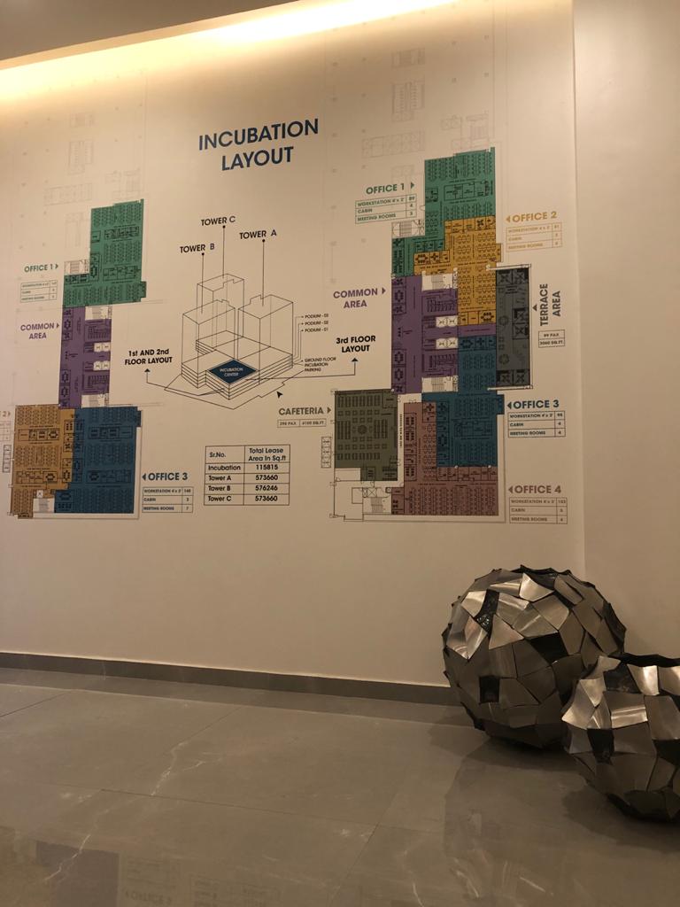 Global SEZ commercial wallpaper installation